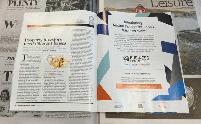 AFR Business Summit Print Ad