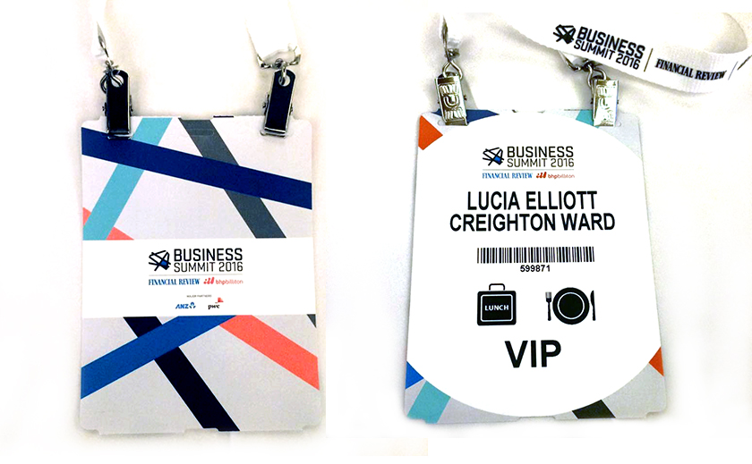 AFR Business Summit VIP Tags